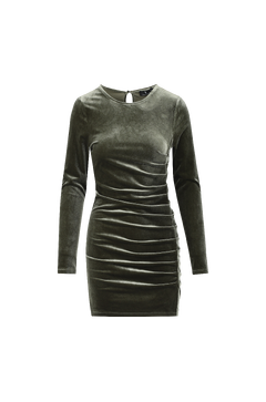 Raja Dress Short velour dress