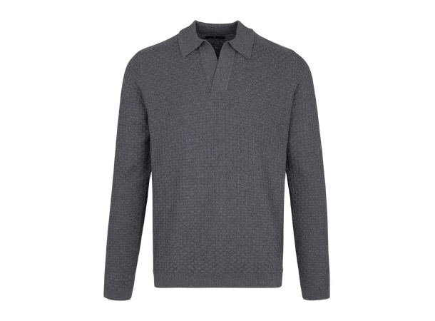 Sanches Sweater Charcoal XL Cashmere mix LS pique 