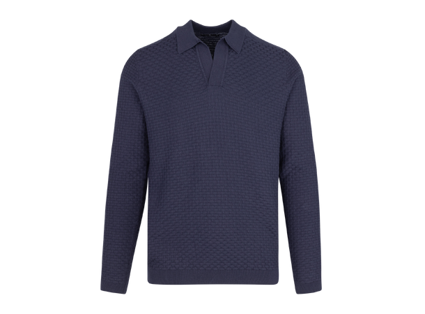 Sanches Sweater Dark Navy XL Cashmere mix LS pique 