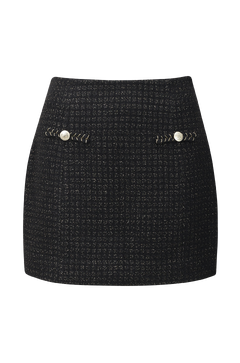 Smilla Skirt Mini boucle skirt with UP logo buttons
