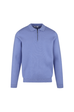 Succa Half-zip Polo Basic viscose zip polo collar
