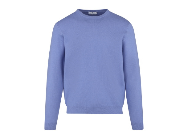 Succa Sweater Blue Bonnet M Basic viscose crew neck 
