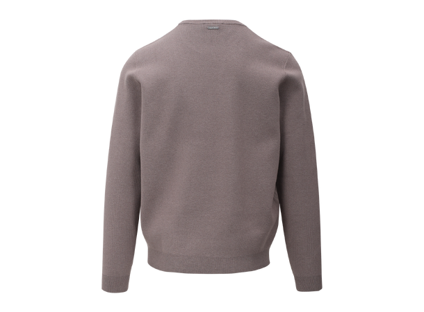 Succa Sweater Mid Brown S Basic viscose crew neck 