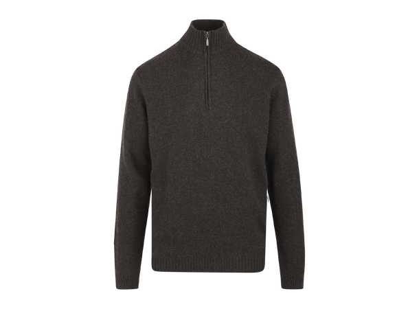 Tommi Half-zip Coffee M Lambswool half-zip sweater 