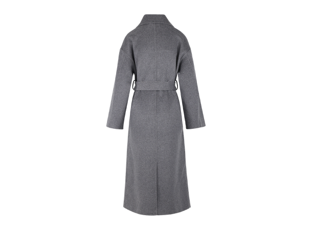 Ulla Coat Charcoal S Long coat with lapel 