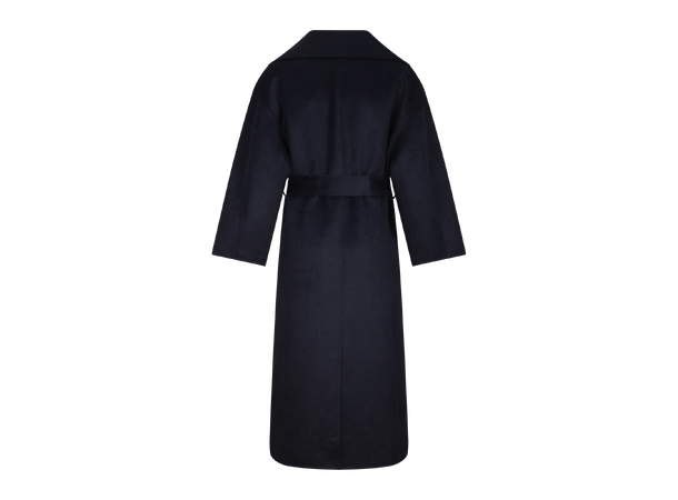 Ulla Coat Navy S Long coat with lapel 