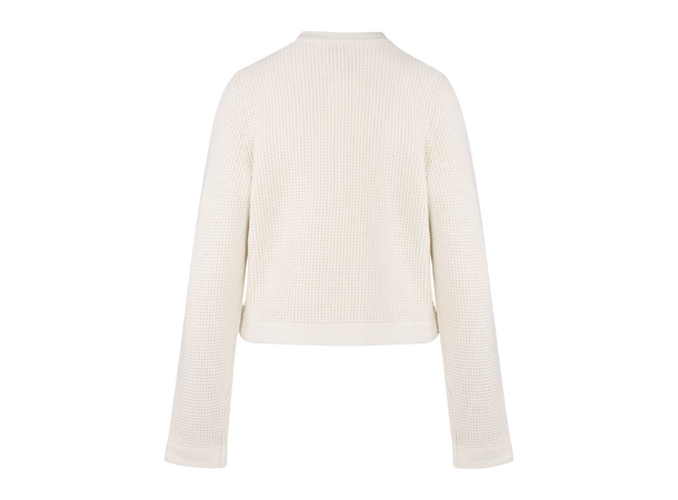 Valentine Cardigan Cream M Striped cotton jacket 