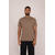 Bruno Tee Chocolate Chip M Organic cotton mock neck 
