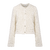 Valentine Cardigan Cream L Striped cotton jacket 