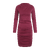 Clio Dress Burgundy S Gathered short dress 