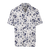 Gaston SS Shirt Blue AOP L Linen AOP SS shirt 