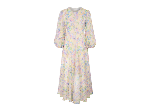 Adelle Dress Multi AOP M Silk print maxi dress 