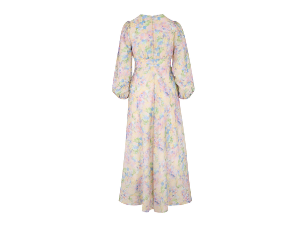 Adelle Dress Multi AOP M Silk print maxi dress 