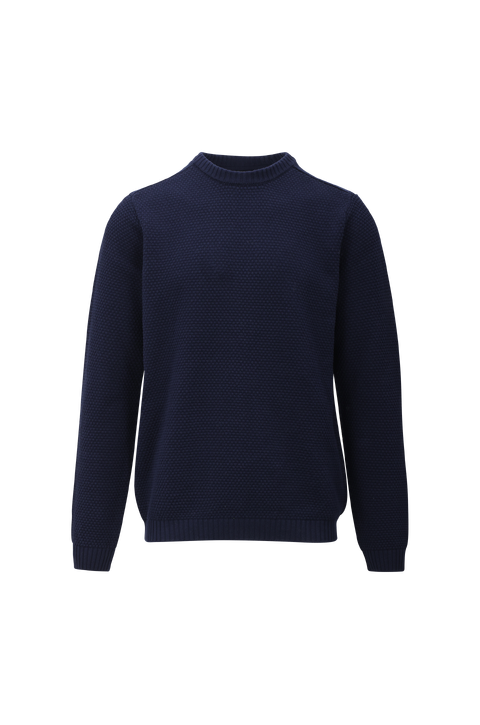 Akono Sweater Moss stitch cotton sweater
