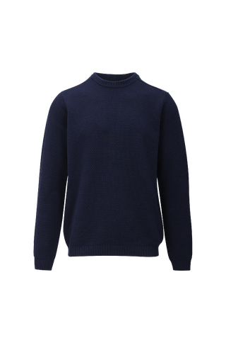 Akono Sweater Moss stitch cotton sweater