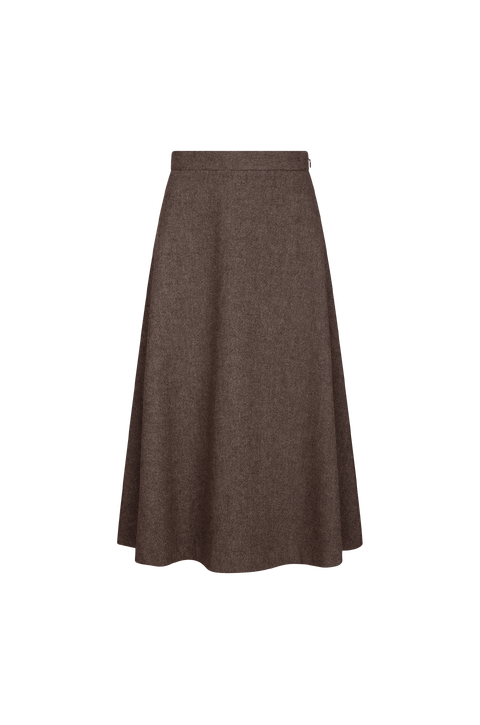 Amara Skirt Twill wool maxi skirt