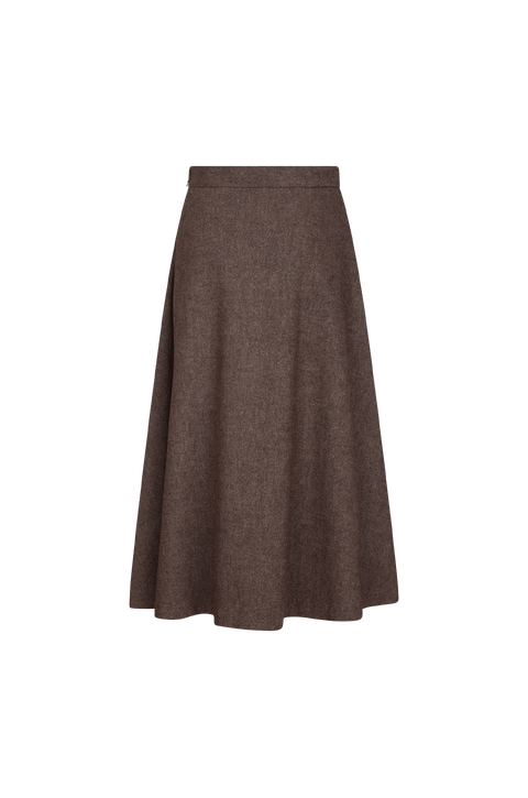 Amara Skirt Twill wool maxi skirt