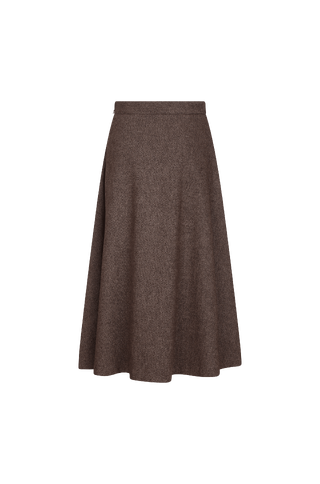 Amara Skirt Twill wool maxi skirt