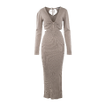 Augustina Dress Sand XL Cut-out maxi dress