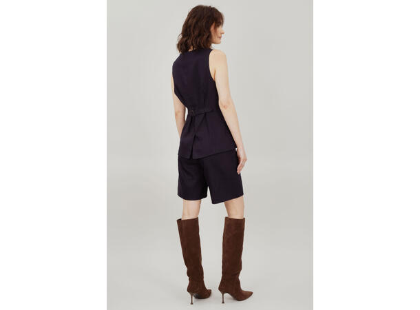 Clary Shorts Navy M Linen shorts 