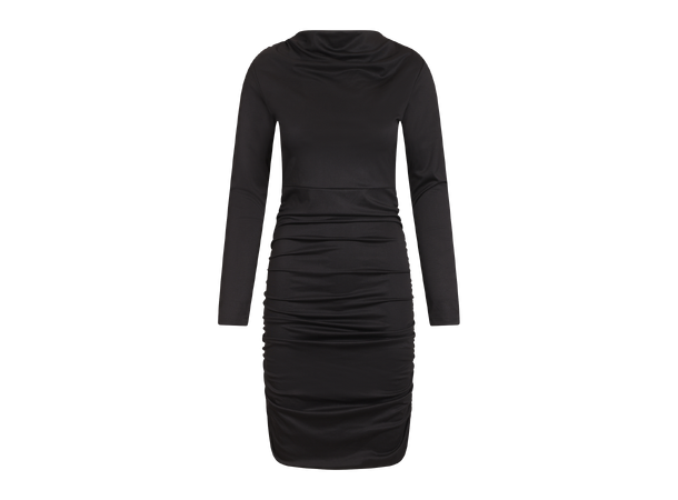Clio Dress Black S Gathered short dress 