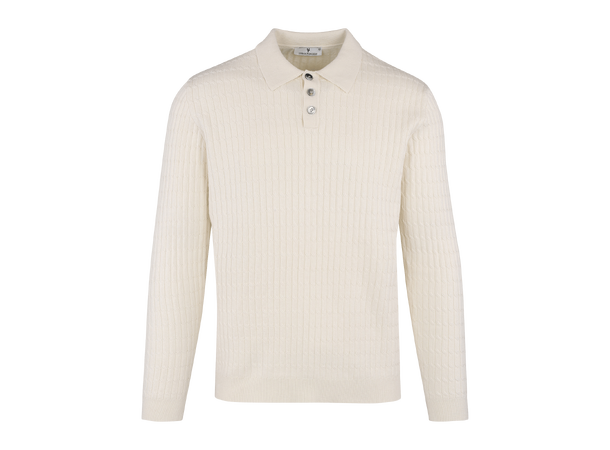 Dorian Sweater Cream M Cable knit sweater 
