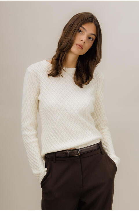 Ethel Sweater Merino cable sweater