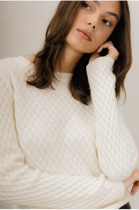 Ethel Sweater Merino cable sweater