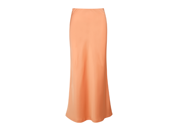Gamma Skirt Nectarine M Maxi satin slip skirt 