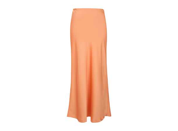 Gamma Skirt Nectarine M Maxi satin slip skirt 