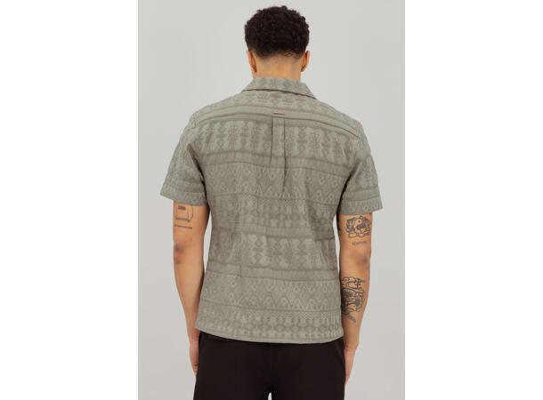 Hubert SS Shirt Olive L Cotton structure SS shirt 