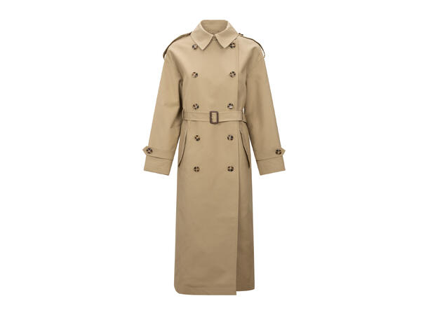 Ivana Trench coat Khaki M Long trench coat 