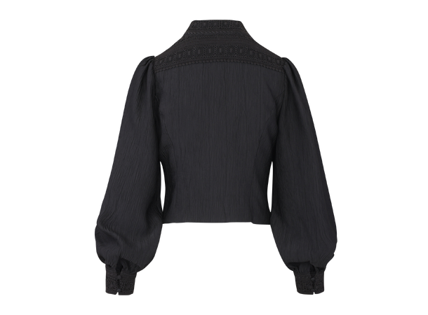 Josefine LS Blouse Black S Lace blouse 