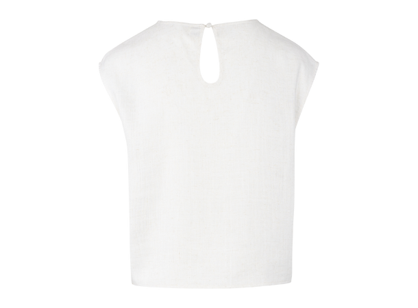 Lina Top Light Sand S Linen/Viscose top 