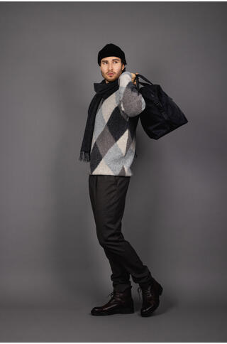 Lord Sweater Argyle teddy sweater