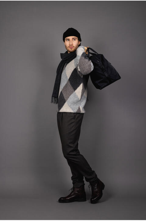 Lord Sweater Argyle teddy sweater