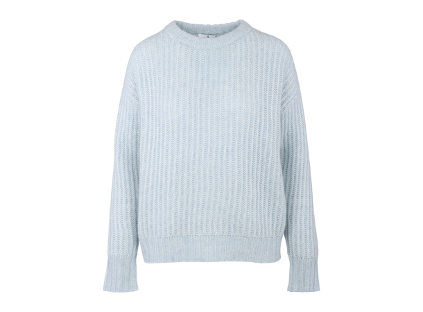 Majken Sweater Light Blue M Loose crewneck 