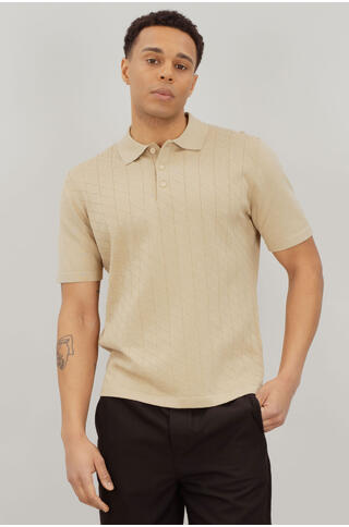 Marcio Pique Knitted button pique