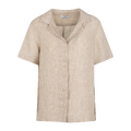 Murni SS Shirt sand XS Boxy SS linen shirt