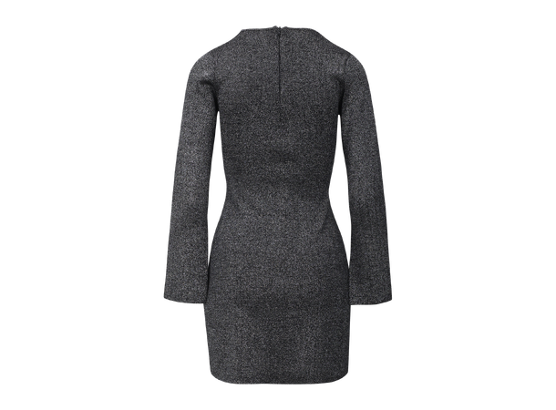 Quincy Dress Black Silver M Silver black viscose dress 