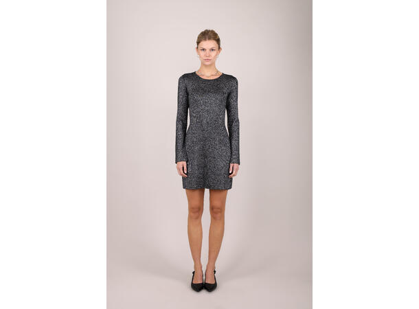 Quincy Dress Black Silver M Silver black viscose dress 