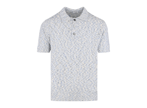 Sacha Pique Blue multi M Boucle knit button pique 