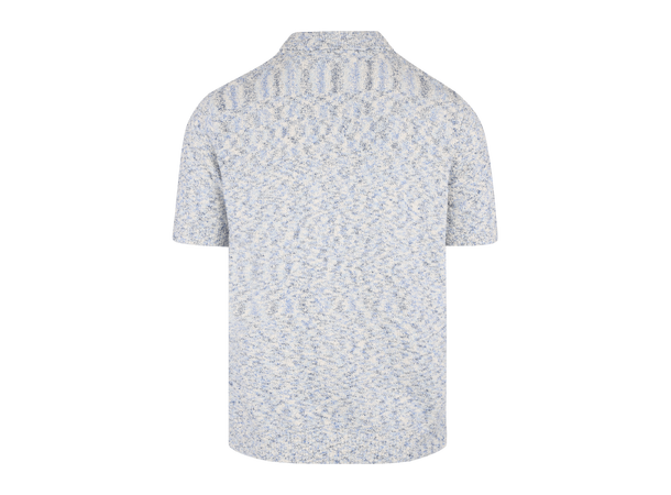Sacha Pique Blue multi M Boucle knit button pique 