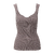 Marita Top Dark sand L Sweetheart rib top 