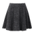 Sorba Skirt Charcoal L Rib knit mini skirt 