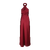 Dolores Dress Burgundy S Halter-neck maxi dress 