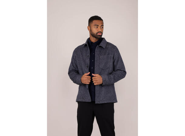 Aligo Overshirt Navy L Wool twill overshirt 