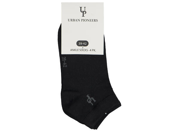 Ankle Socks 4pk Black 43-46 4pk bamboo socks 