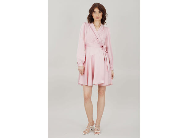 Awa Dress Pink XS Short wrap dress 
