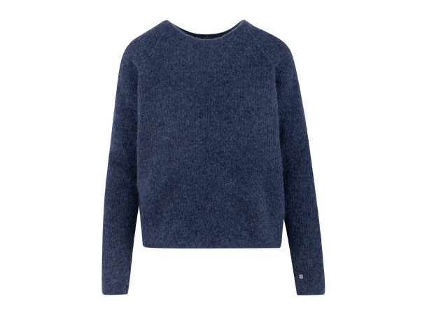 Betzy Sweater Mid Brown S Mohair r-neck 
